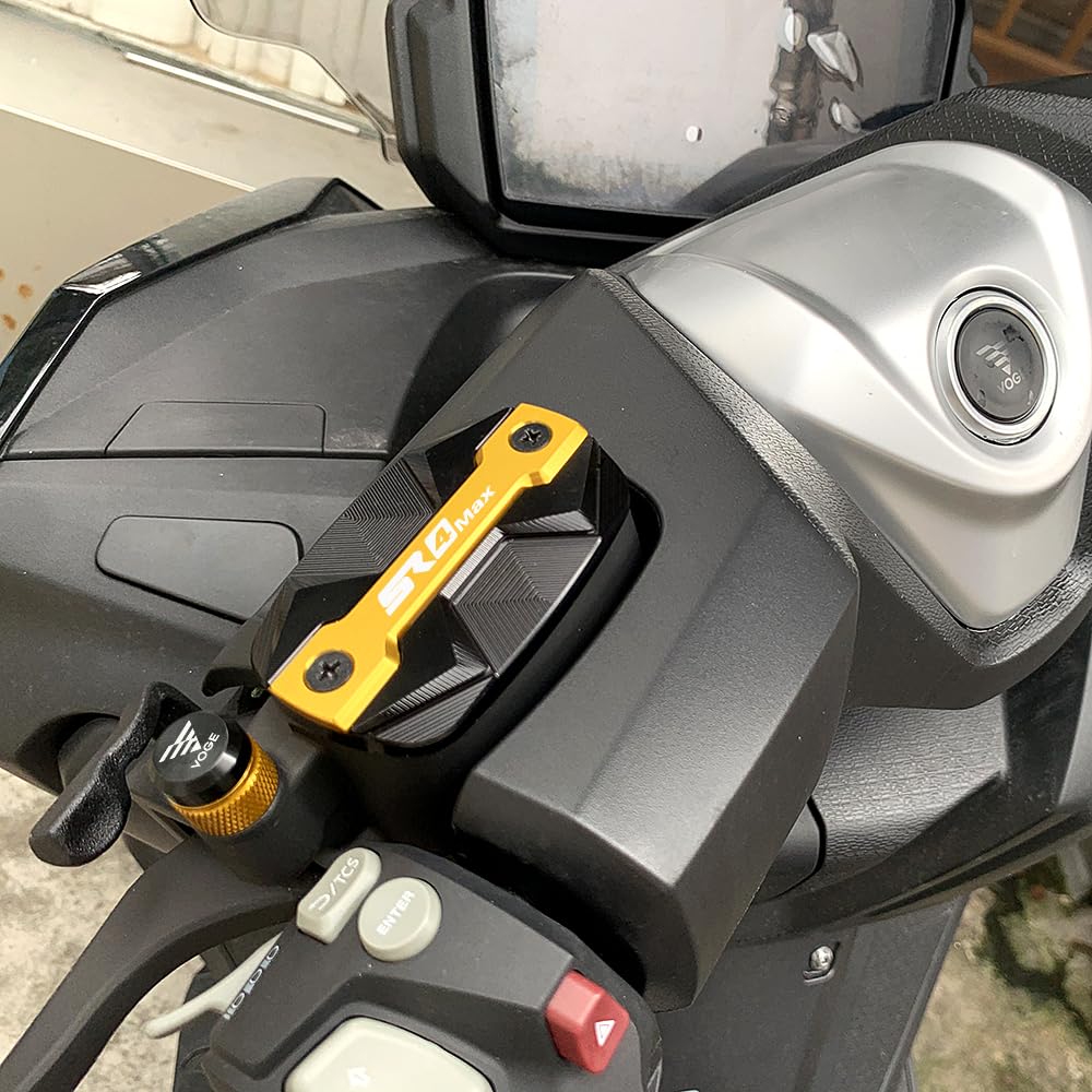 2 Pezzi Tappo serbatoi olio freni moto accessori per Voge SR4MAX SR4 MAX 2022 2023 2024 Copertura Serbatoio Fluido Freno Anteriore (Rosso)