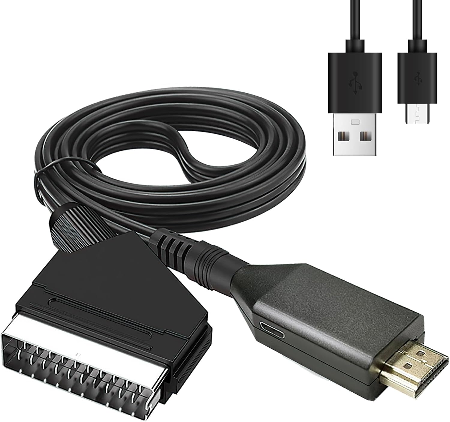 mellystore SCART to HDMI Converter, Adapter SCART to HDMI, SCART to