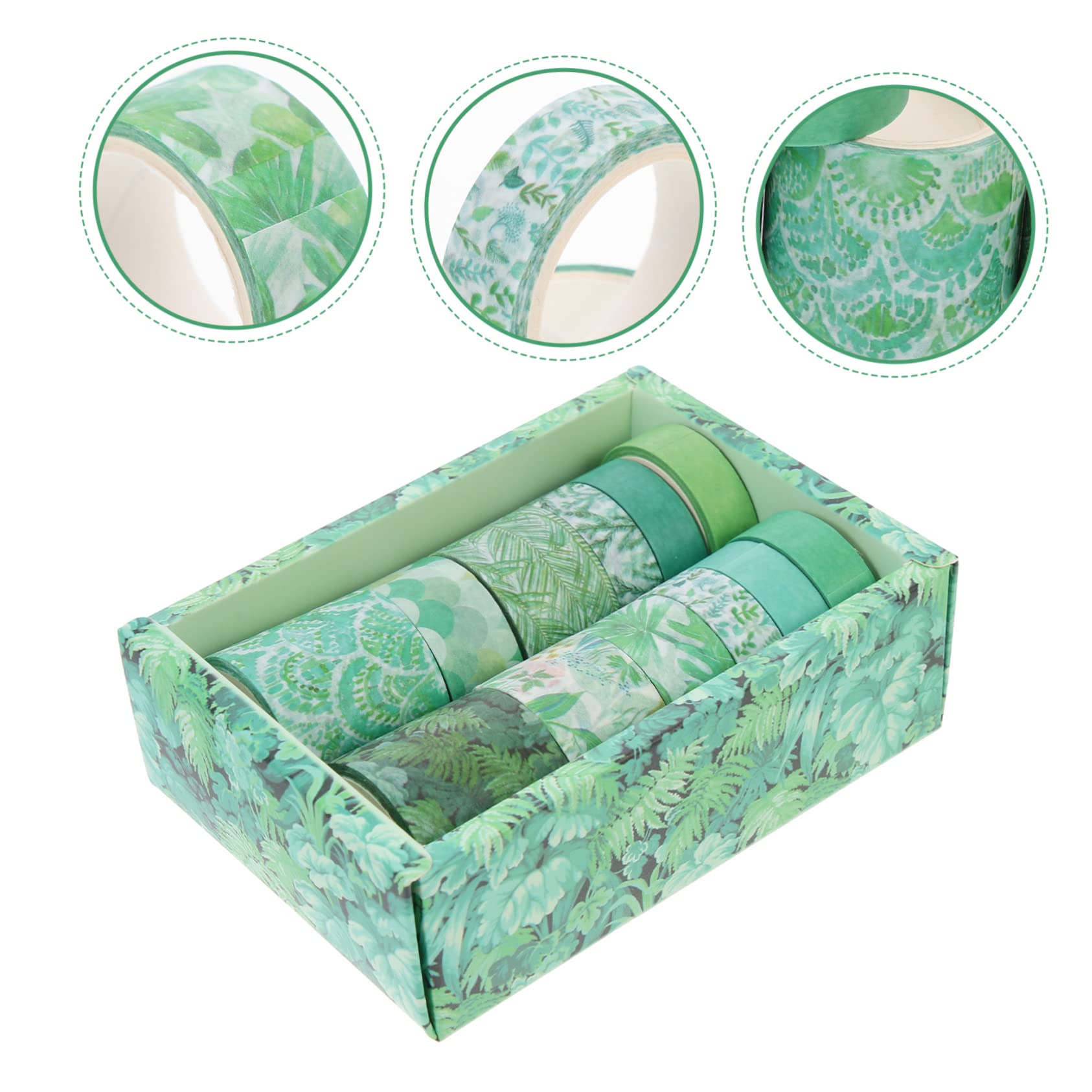SHINEOFI 36rotoli Nastro Adesivo Colorato Washi Per Scrapbooking e Fai Da Te Di Tapes Decorativi Per Diari Album e Attività Creative Design Vivaci e Materiale Di Alta Qualità