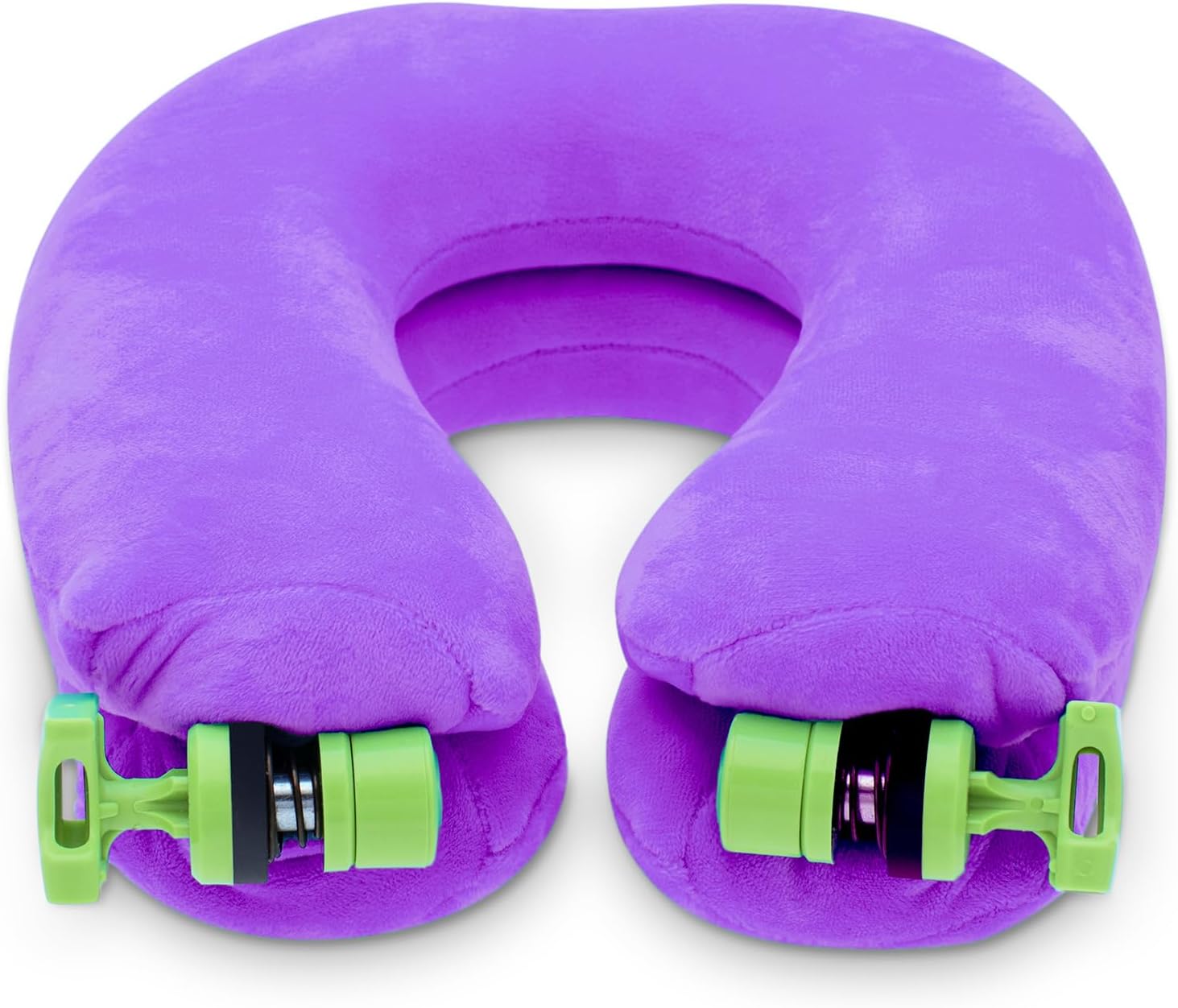 FaceCradle Wanderlust Travel Neck Pillow, Memory Foam, Purple, Adjustable Modes