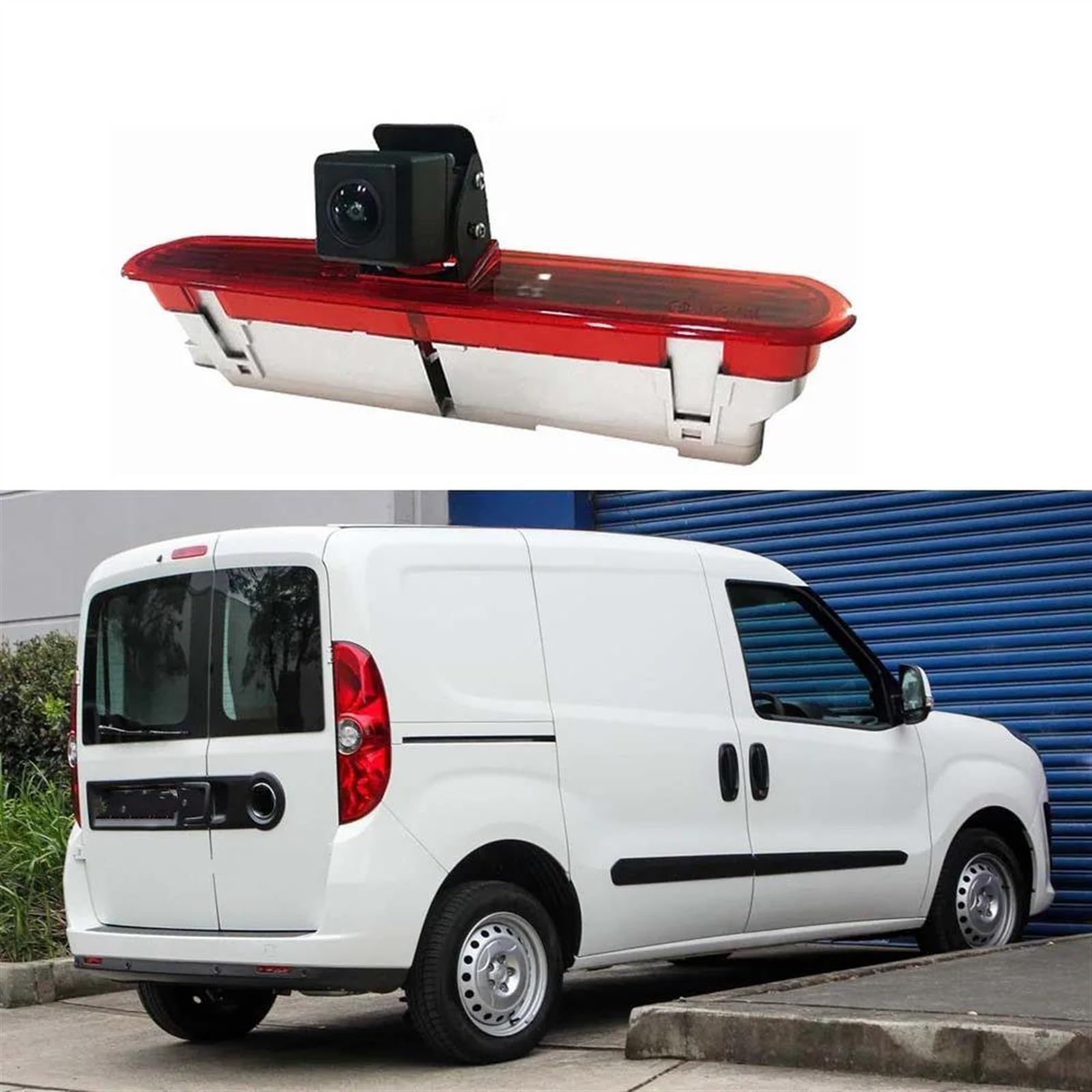 Retrocamera Telecamera Per Retromarcia Con Luce Freno Per Auto CCD Per FIAT Per Doblo 2011-2018 Telecamera Per Retromarcia Per Parcheggio Telecamera Posteriore Auto