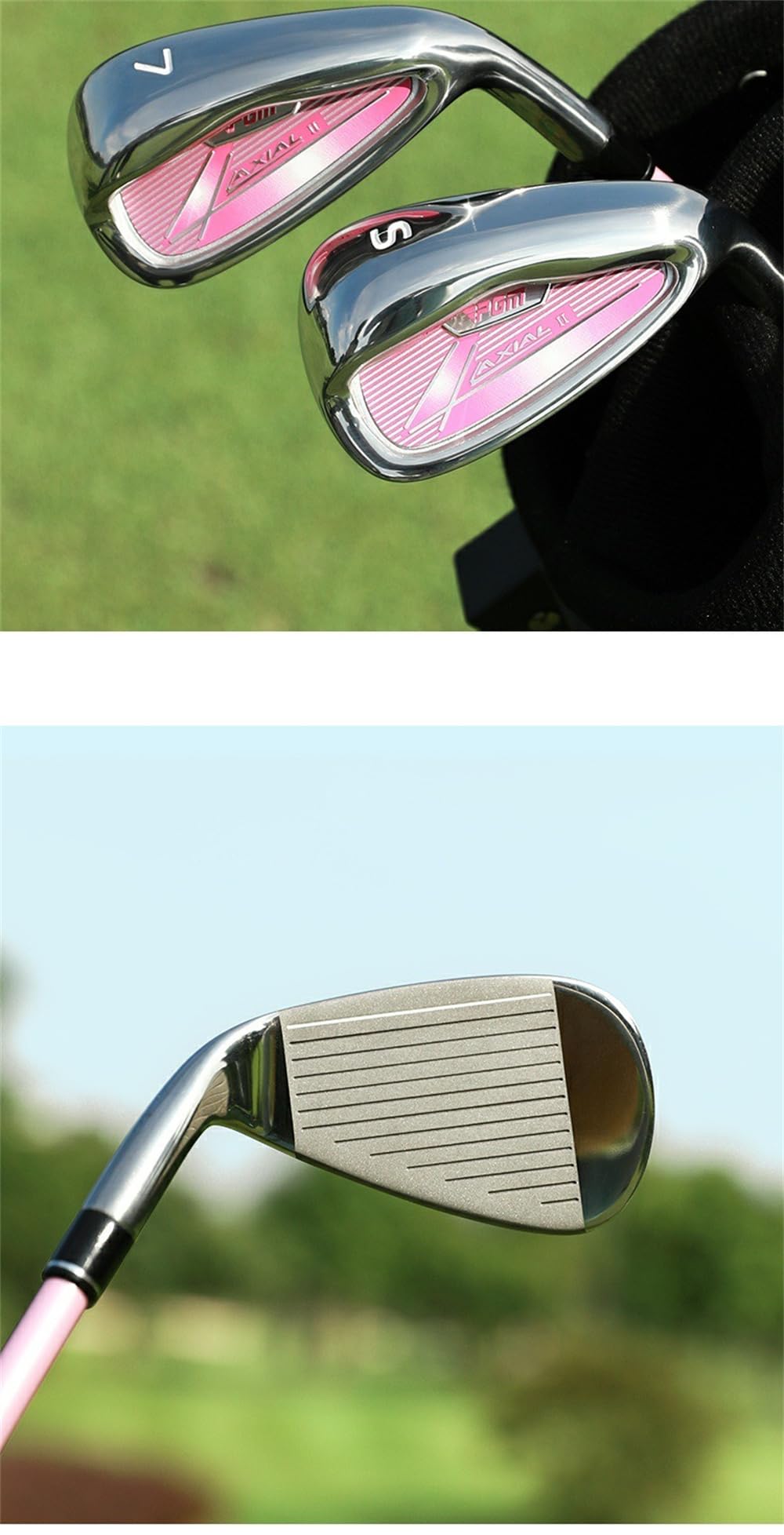 Club de cuña de arena #7 Iron/#S con eje de grafito de 38/54 grados para diestros para niños y niñas, palos de golf para principiantes, palo de práctica