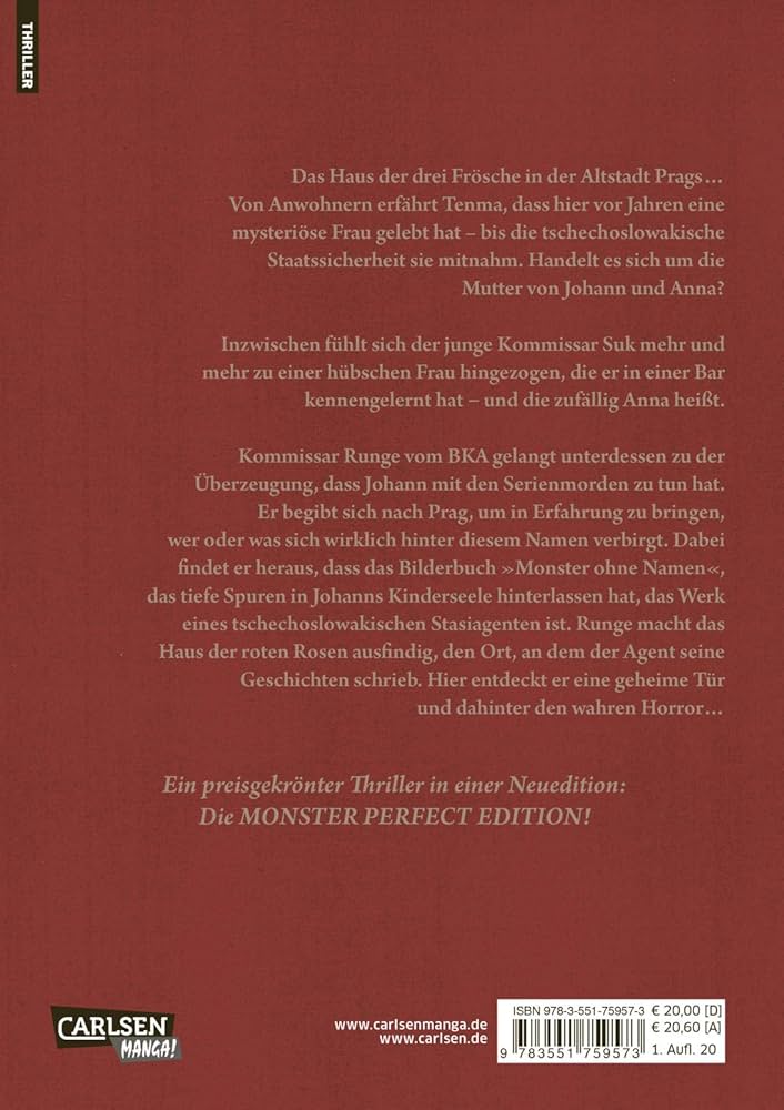 Amazon.com: Monster Perfect Edition 6: 9783551759573: Urasawa