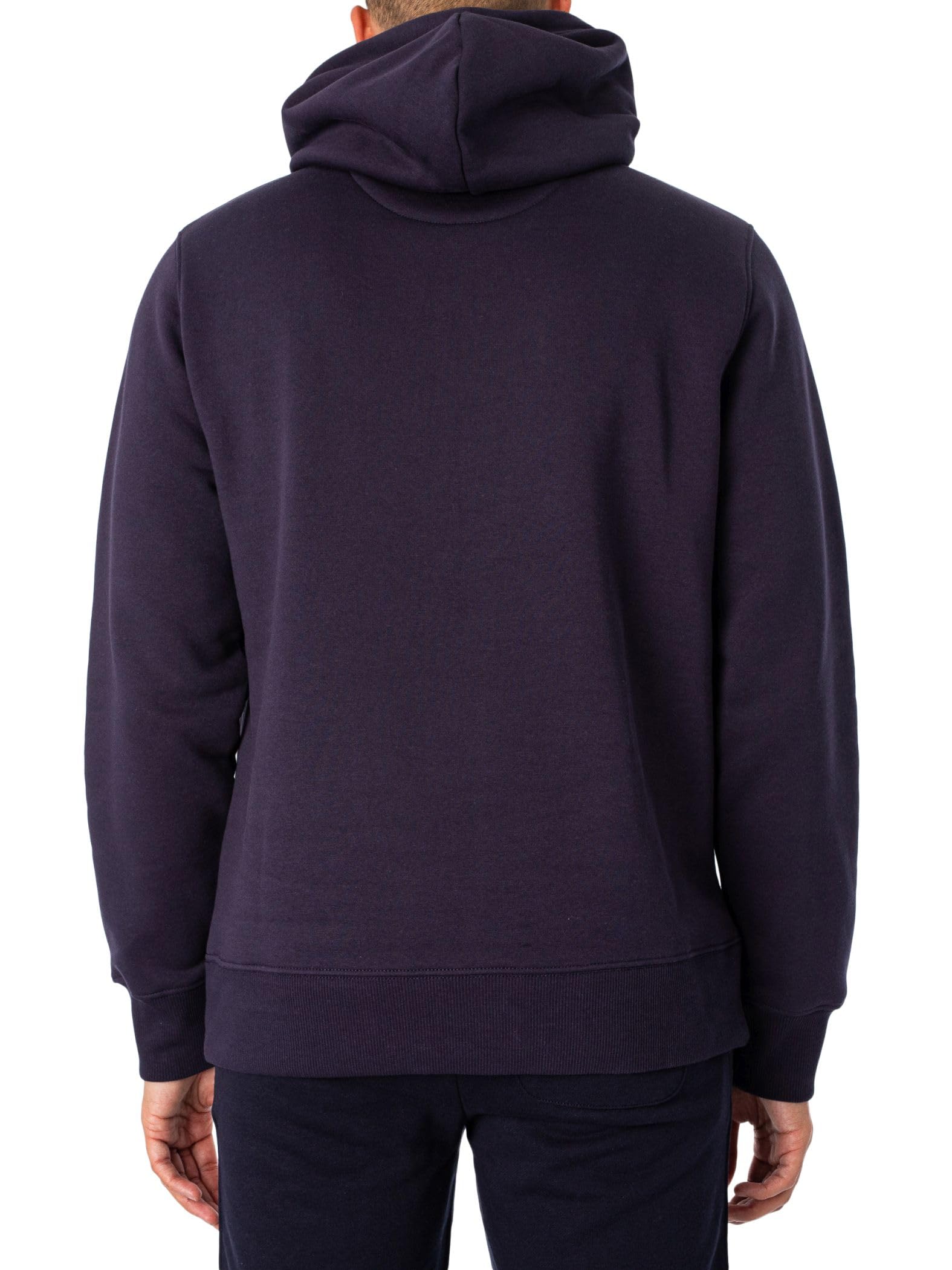 GANT Męski Zwykła Bluza Z Kapturem, Evening Blue, XL