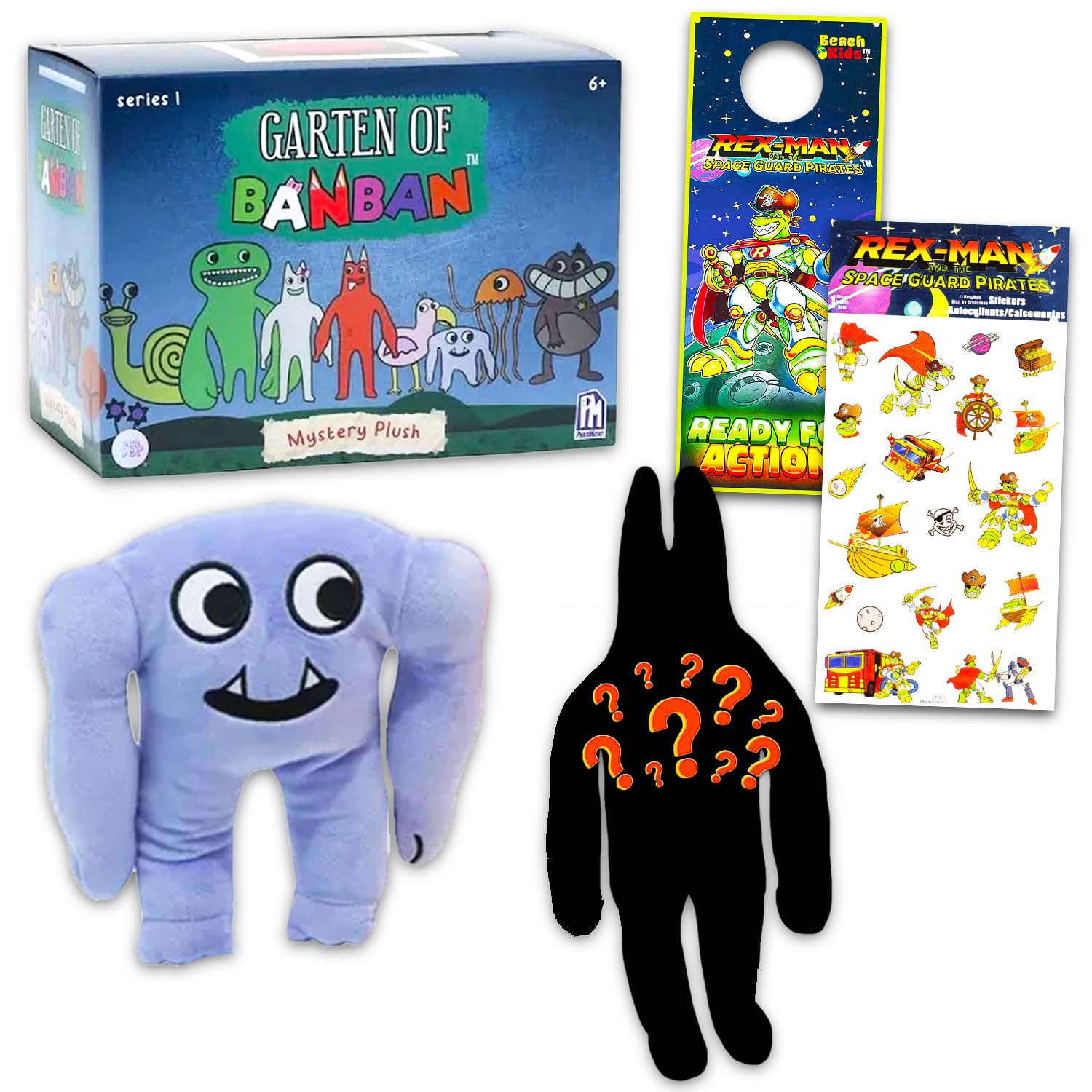 Garten of Banban Blind Box Set - Bundle with Collectable Video Game Mini Plush Figure Plus Stickers, More | Garten of Banban Mystery Plush