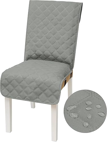 Vista 19 de Yonus - Funda impermeable para silla de comedor, funda para silla de oficina, funda resistente al agua para silla de comedor, funda para silla