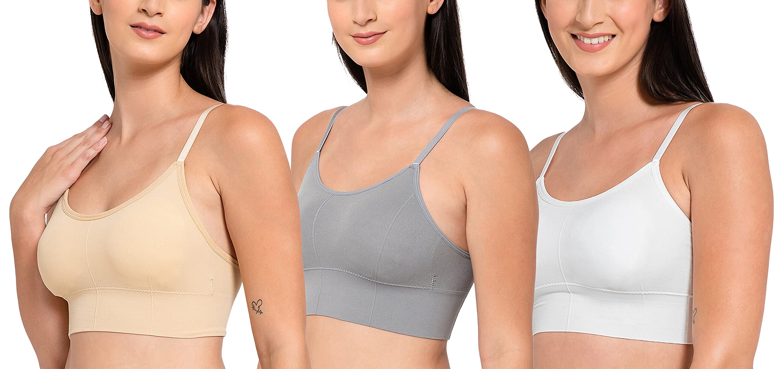 Women Removable Padded Wire-Free Sports Bra | Lightly Padded Comfortable Fitness Bra for Gym, Yoga, Running, Aerobics, Walking & Jogging (Free Size up to 34)-image-33
