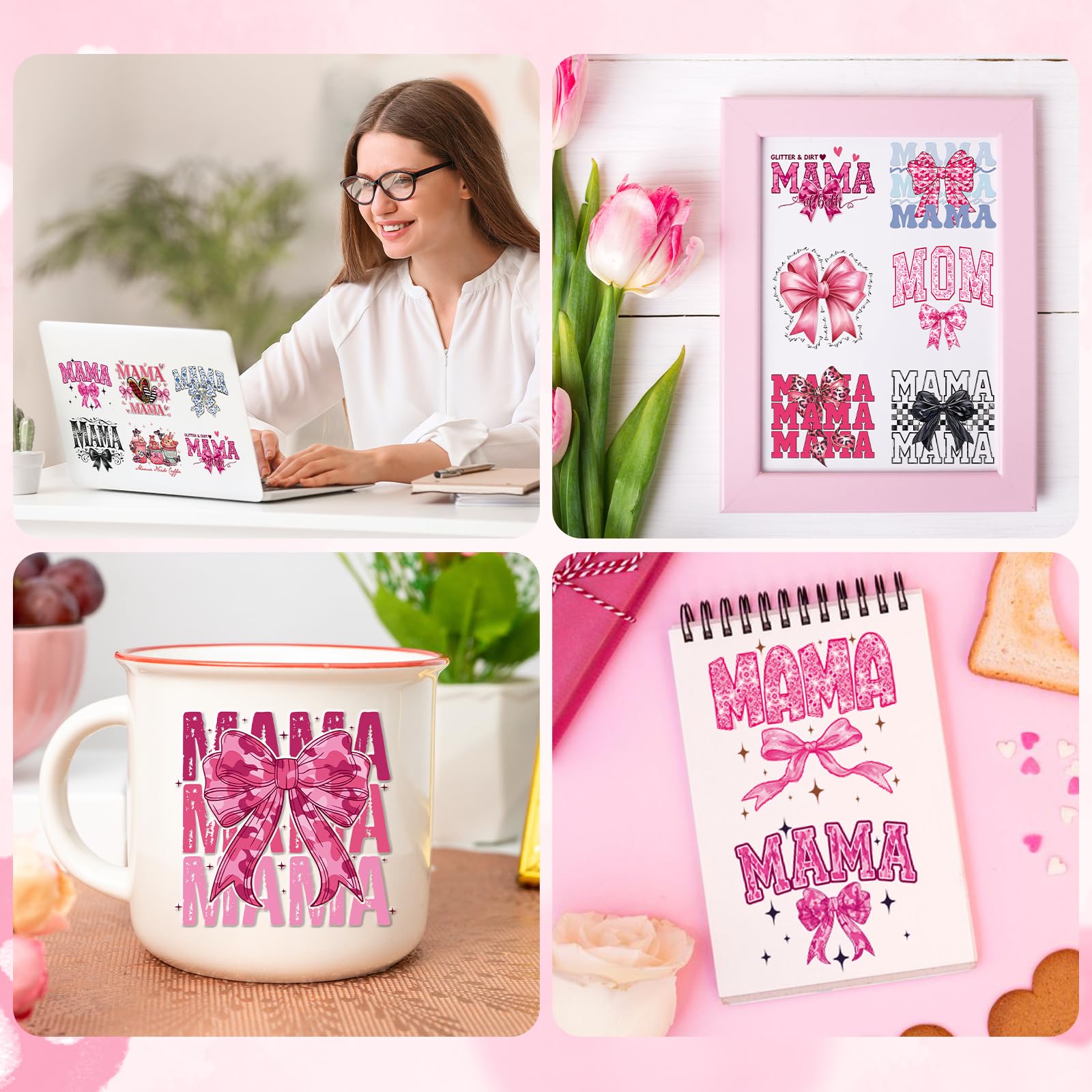 Mug Decor Sticker Coffee Mug Decals Transfer Stickers For Tumblers UV DTF Cup Wrap ...