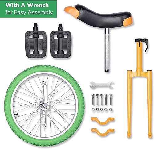 Miniatura 56 de AW Rueda de 16/18/20/24 pulgadas, asiento ajustable para exteriores, para adultos, niños, deportes al aire libre, ejercicio de fitness, para elegir