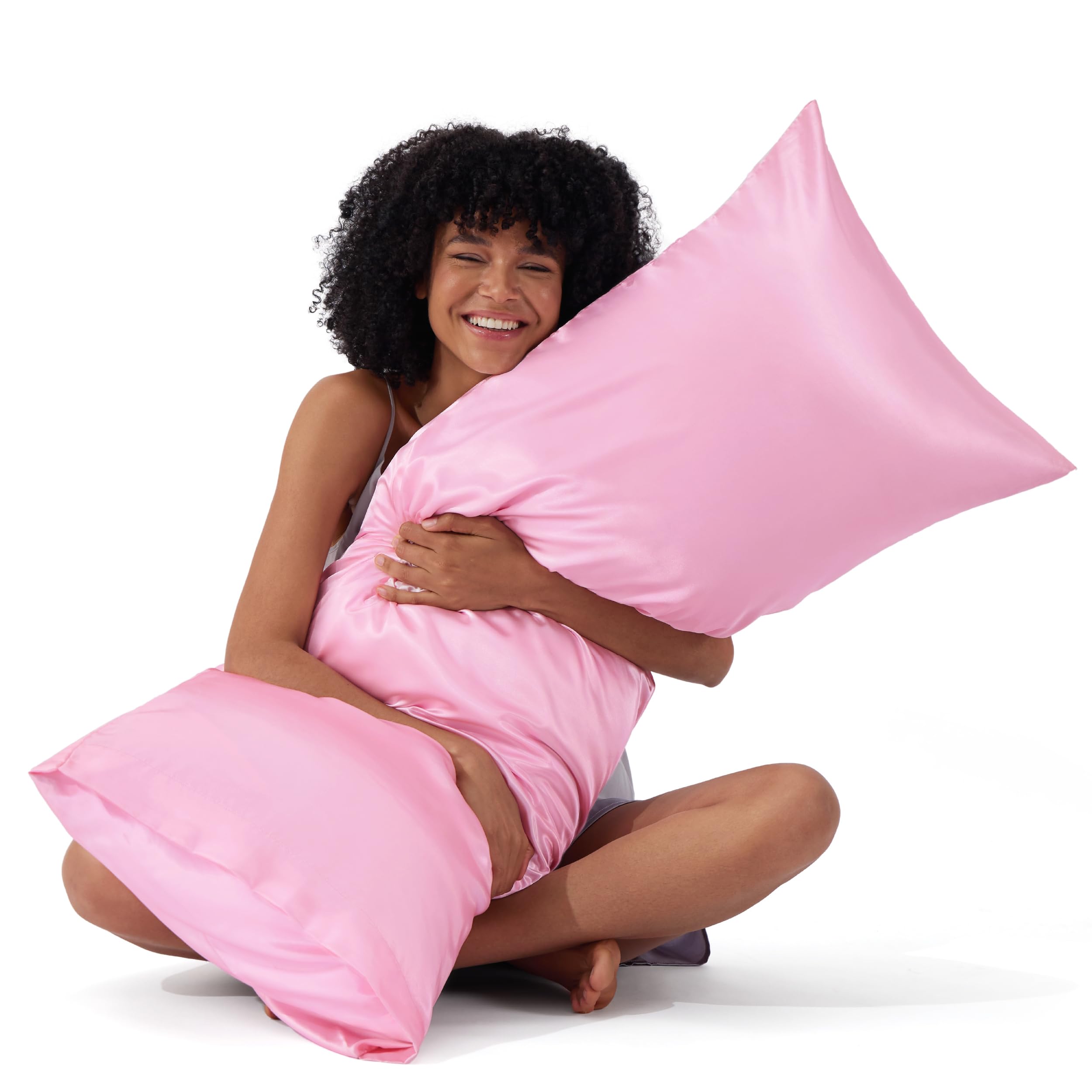 Bedsure Body Pillow Pillowcase, Similar to Silk Pillow Case, Pink