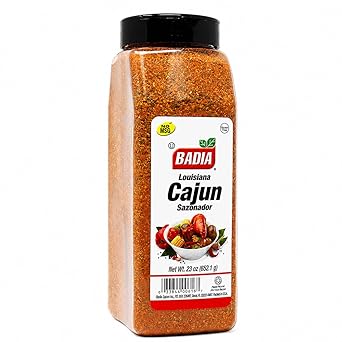 Badia Louisiana Cajun Seasoning, 23 oz Bold & Spicy Creole Blend for Meats, Seafood, Vegetables & More