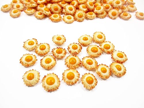 Casa de muñecas Miniaturas Comida Lote 100 Huevos Fritos Sueltos Desayuno Al Por Mayor 15464