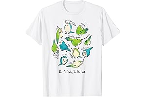 Quaker Parrot Keeper's Daily To-Do List T-Shirt