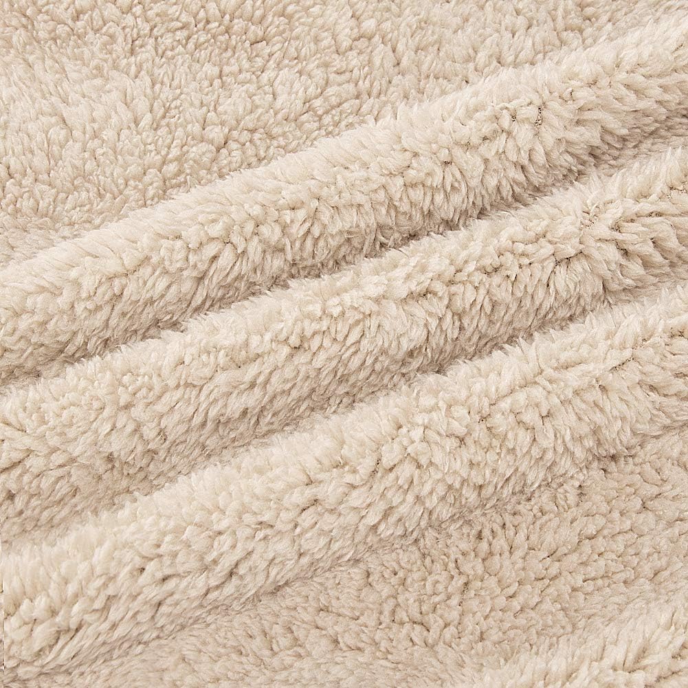 ThCreasa Womens Sherpa Fleece Lined Flannel Shirt Jacket Warm Button Up Plaid Shirt Jac (Sherpa Fleece Throughout) - Image 5