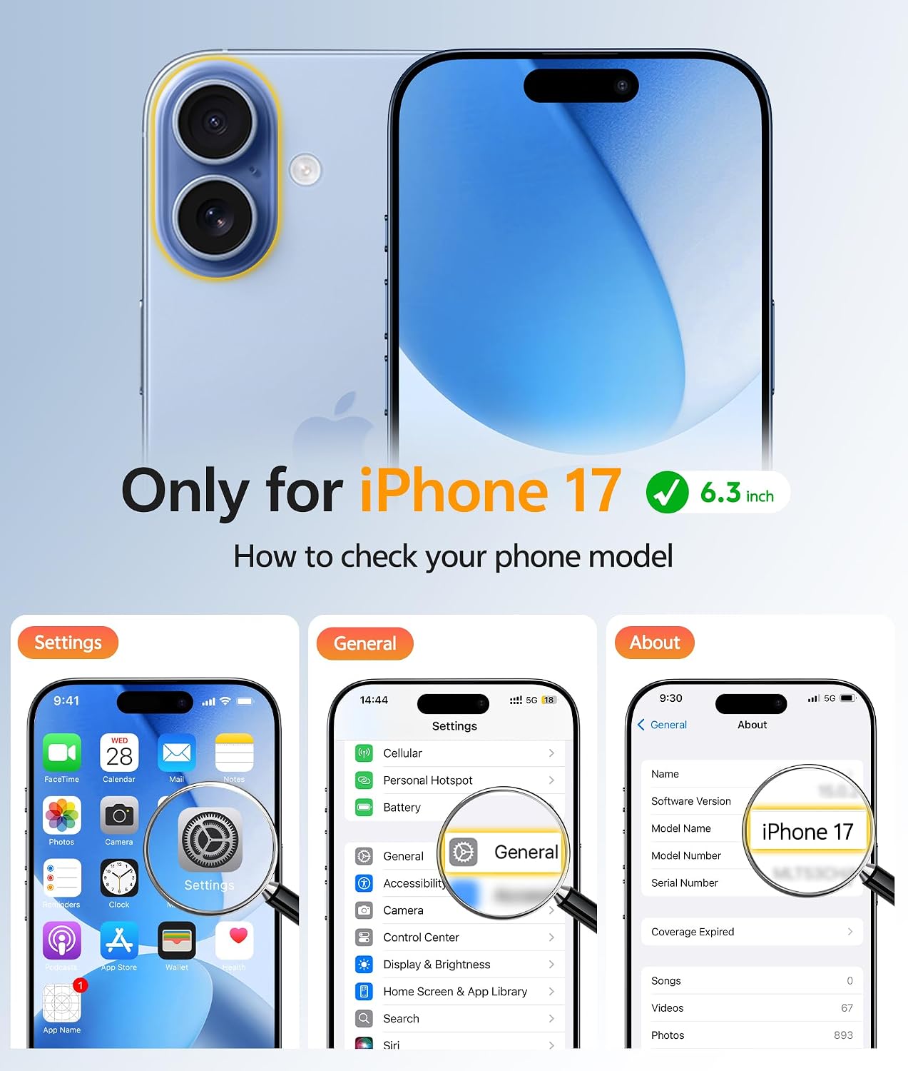 FNTCASE for iPhone 17 Case: [Compatible with Magsafe] [Screen Protector] Anti Yellowing Transparent Clear Magnetic Phone Cover - Military Grade Shockproof Drop Proof Protective Cases - Clear