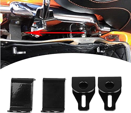 Miniatura 4 de Kit de soporte de montaje de hardware de seguridad para motocicleta, color negro brillante, para Harley Touring Road King Street Glide Electra Glide