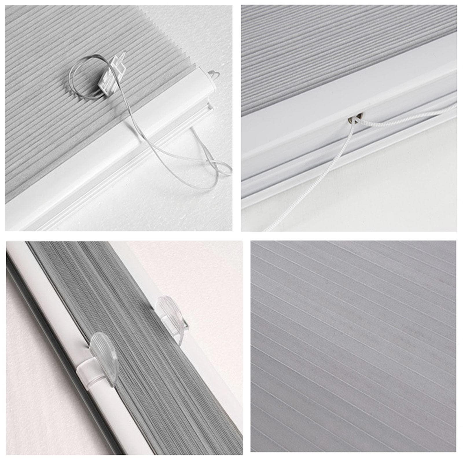 Cellular Shades for Windows,Sun Protection Pleated Blinds, Insulated Honeycomb Shades,Cordless,Interior Privacy Screens,Room Darkening Cellular Blinds,WxH-115x140cm/45.3x55.1in