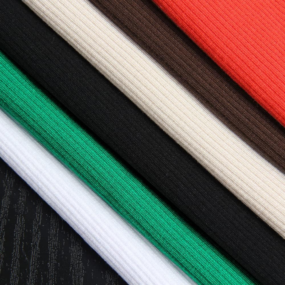 GEMBERA Womens Long Sleeve Scoop Neck Ribbed Knit Tops Casual Slim Fitted Basic Shirts - Image 5