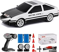 Vista 1 de GoolRC Coche de deriva a control remoto a escala 1:16, autos RC 4WD, autos de carreras RC de alta velocidad de 30 KM/H con luces LED, neumático a