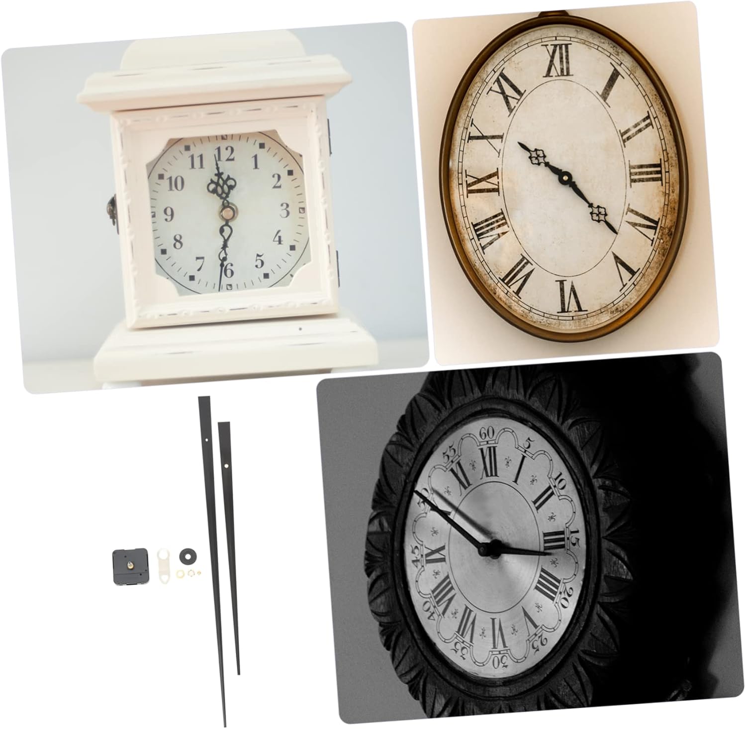 Balacoo 1set High Torque Clock Mechanism Shaft and Silent Sweep Motor for Wall Clock Repair and Parts for Custom Replacement and Crafts