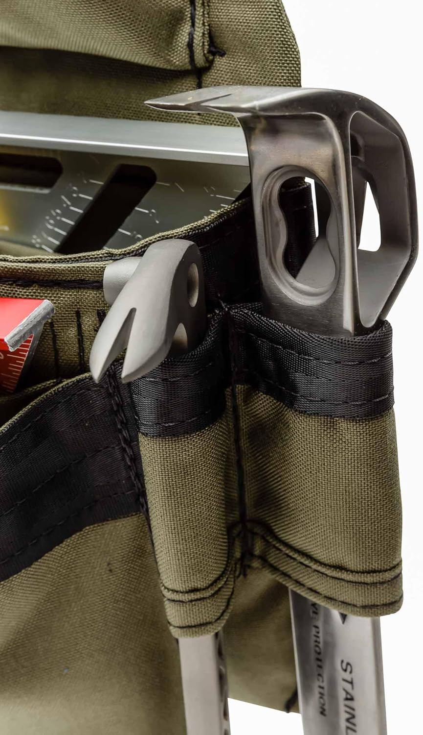 The Diamondback Eagle Tool Pouch - Modular Utility Pouch for 4" Tool Belts - Ideal Carpenter & Electrician Tool Pouch for Nuts, Punches & Fasteners