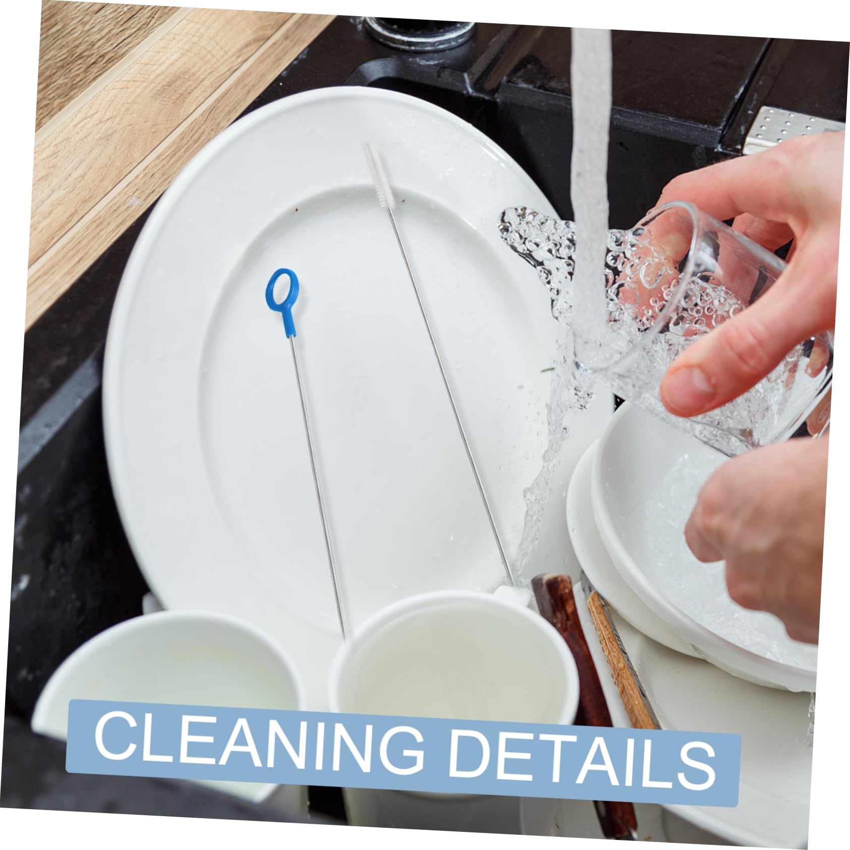 Gogogmee Bottle Straw Home Cleaning Supplies Duct Cleaning Tube Brushes Cleaning Tool Brush for Straws Bottle Brushes Department Store Straw Brush Straw Brushes Household Cleaning White