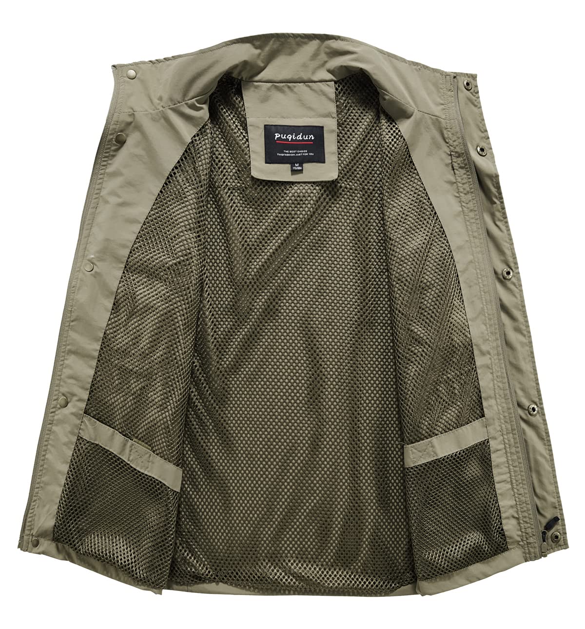 Uomo Gilet Multi-Tasche Gilet da Giornalista Giacca da Pesca per Fotografia Giubbotto Gilet da Trekking e Attività All’aperto