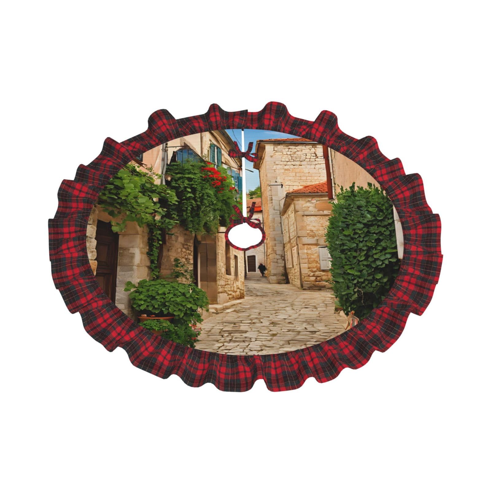 Weihnachtsbaum Kragen - 40 X 60 X 20 Cm Rustikal Plüsch Weicher Rock