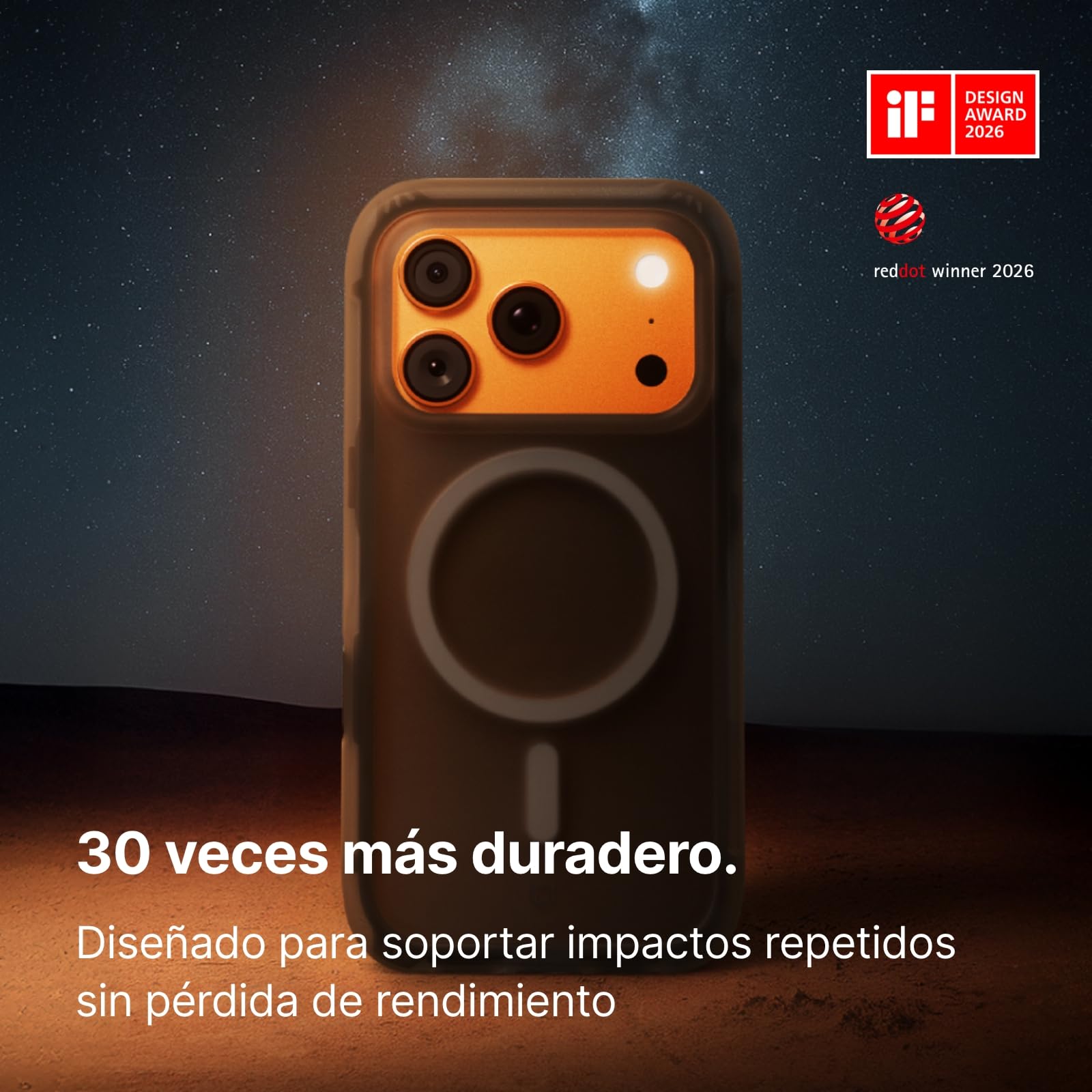 RhinoShield Funda AirX Apta para MagSafe e iPhone 17 Pro MAX | Fuerza magnética superior, protección militar multicapa, máxima absorción de impactos y protección interna.