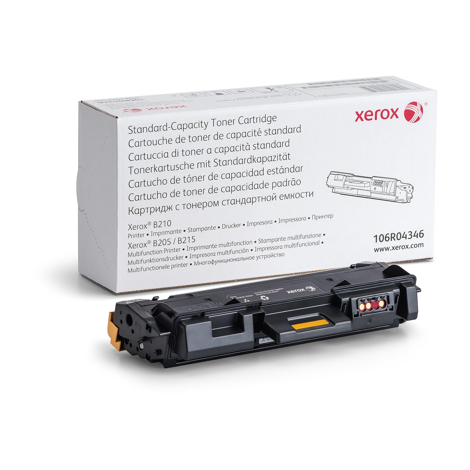 Xerox Original B210 / B205 / B215 Negro Cartucho de Tóner Estándar Capacidad (1,500 Páginas) - 106R04346