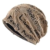 Slouchy Beanie for Women White Beanie Men Knit Hats Running Skull Cap