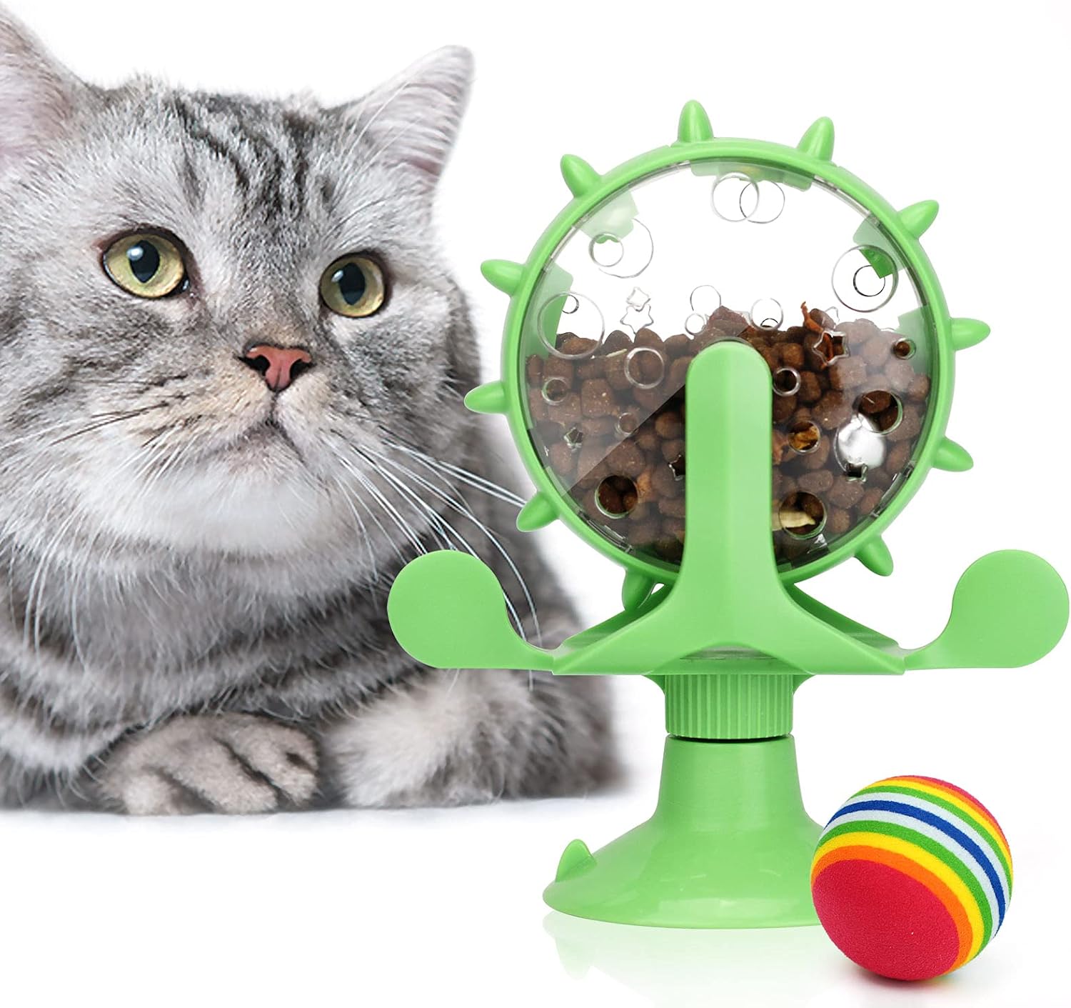 MZHTDPYM Cat Food Puzzle Feeder Toy Cat Kitten Supplies