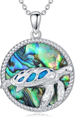 925 Sterling Silver Womens Animal Necklace Bear Paw Print/Orca/Sea Turtle/Owl/Crow/Highland Cow Pendant for Women Men Christmas Jewelry Gift