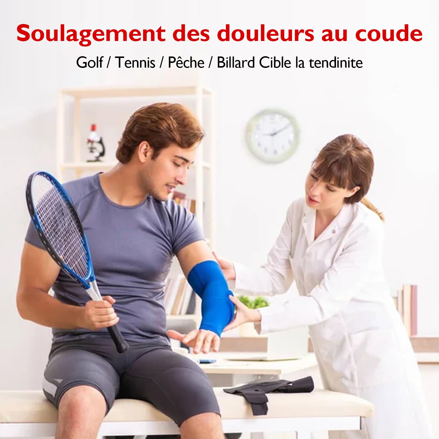 FitBeast Barre de thérapie Flex Therapy - Idéale pour soulager la douleur des tendinites et améliorer la force de préhension, barre de résistance fitness pour golfeurs, coude et tendinite, barre