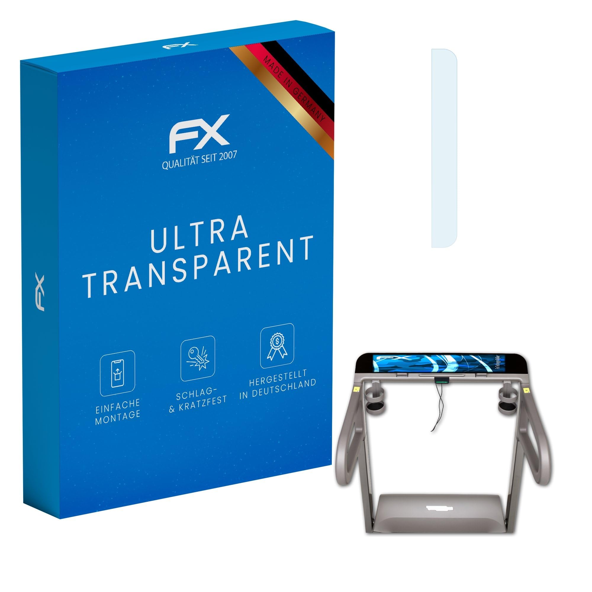 atFoliX Screen Protection Film compatible with Technogym MyRun Screen Protector, ultra-clear FX Protective Film (2X)