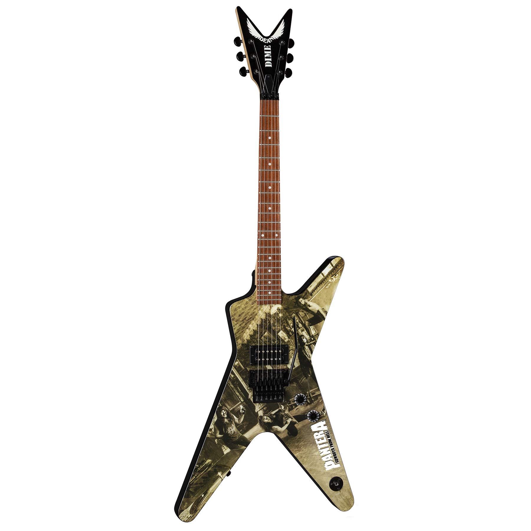 Dean Guitars Dimebag Pantera 6 String ML Electric Guitar, Right, Cowboys from Hell (DBCOWBOYS)