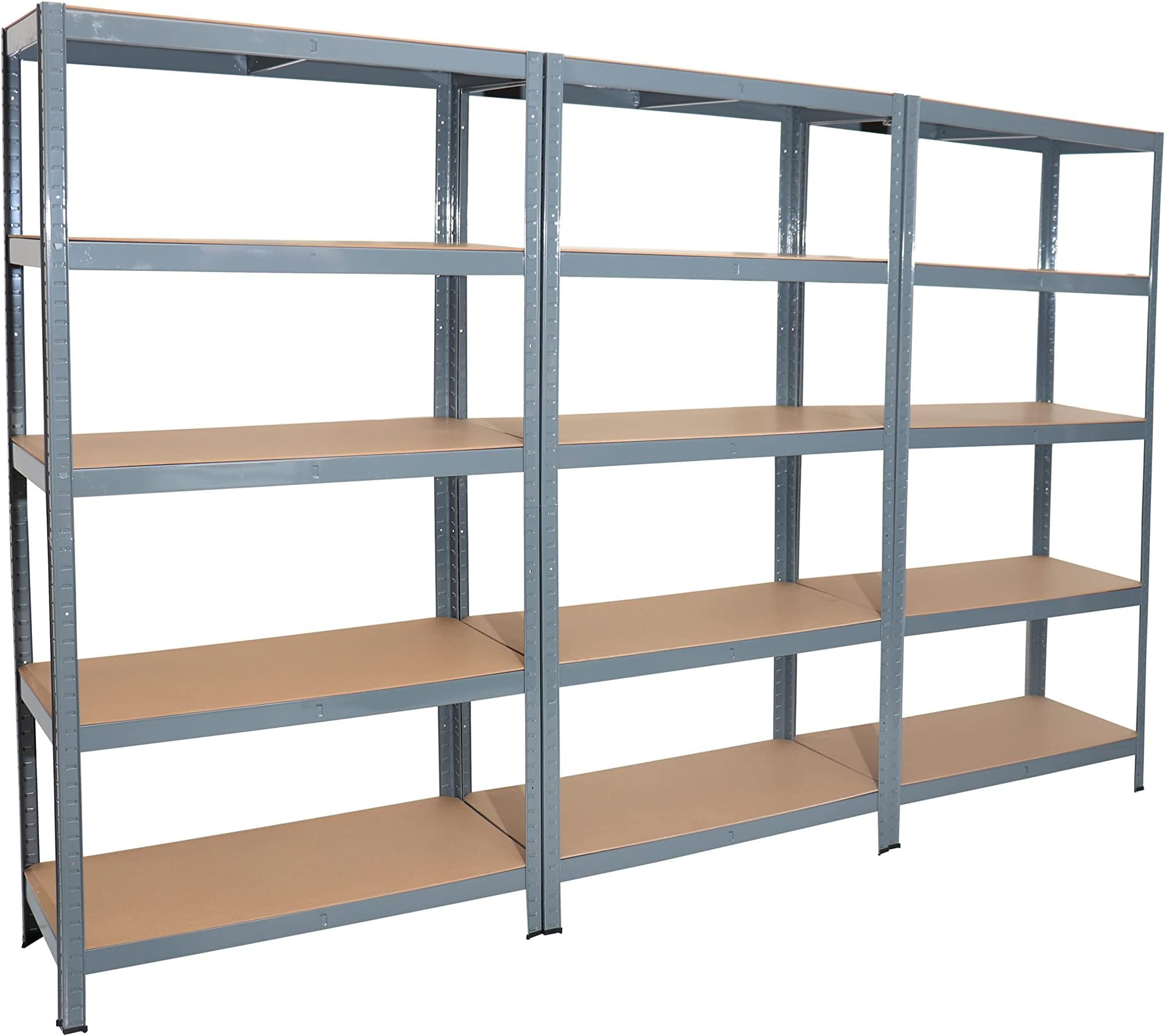 Tough Rack Heavy Duty Garage Shed Storage Shelving Unit Shelves (Black, 3 Pack