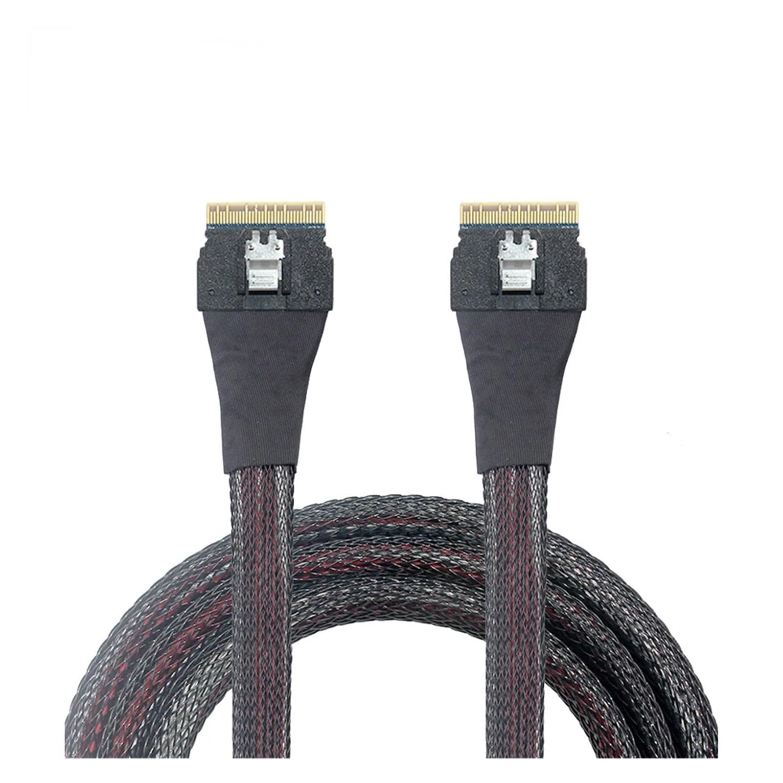 Wewnętrzny wąski kabel przedłużający S*A*S SFF 8654 4i męski do smukłego S*A*S 8654 męski przedłużacz do dysku twardego serwera pamięci masowej komputera