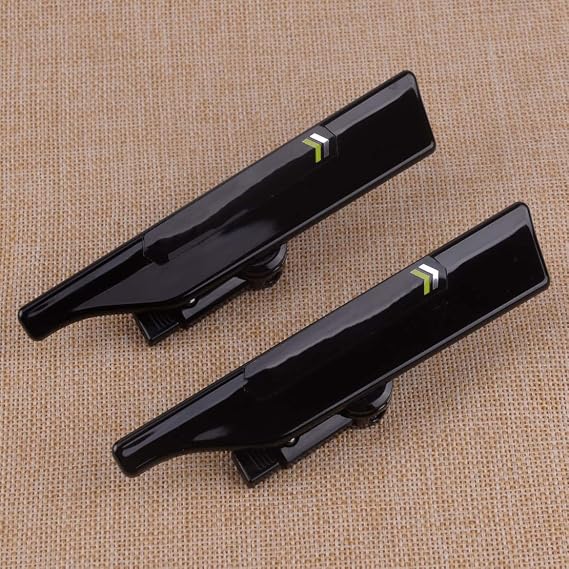 beler 2pcs Universal Black Wiper Stand Windshield Blade Protector Spoiler Mate Wing