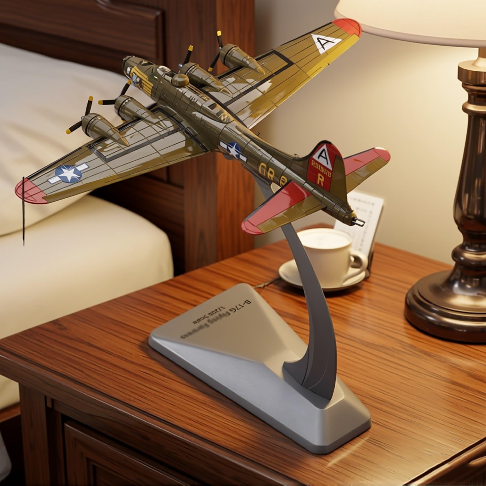 Modello aereo bombardamento militare in lega pressofusa B-17G scala 1:200, dettagli alta precisione, lega zinco antiruggine, parti mobili for collezionisti, display, regalo educativo