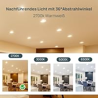 Linkind GU5.3 Dimmelhető LED Izzó 5.5W, 50W Ekvivalens, 2700K Meleg Fehér, 12V AC/DC MR16 Spotlámpa, 36° Szórási Szög, 465 Lumen, 5 db 3