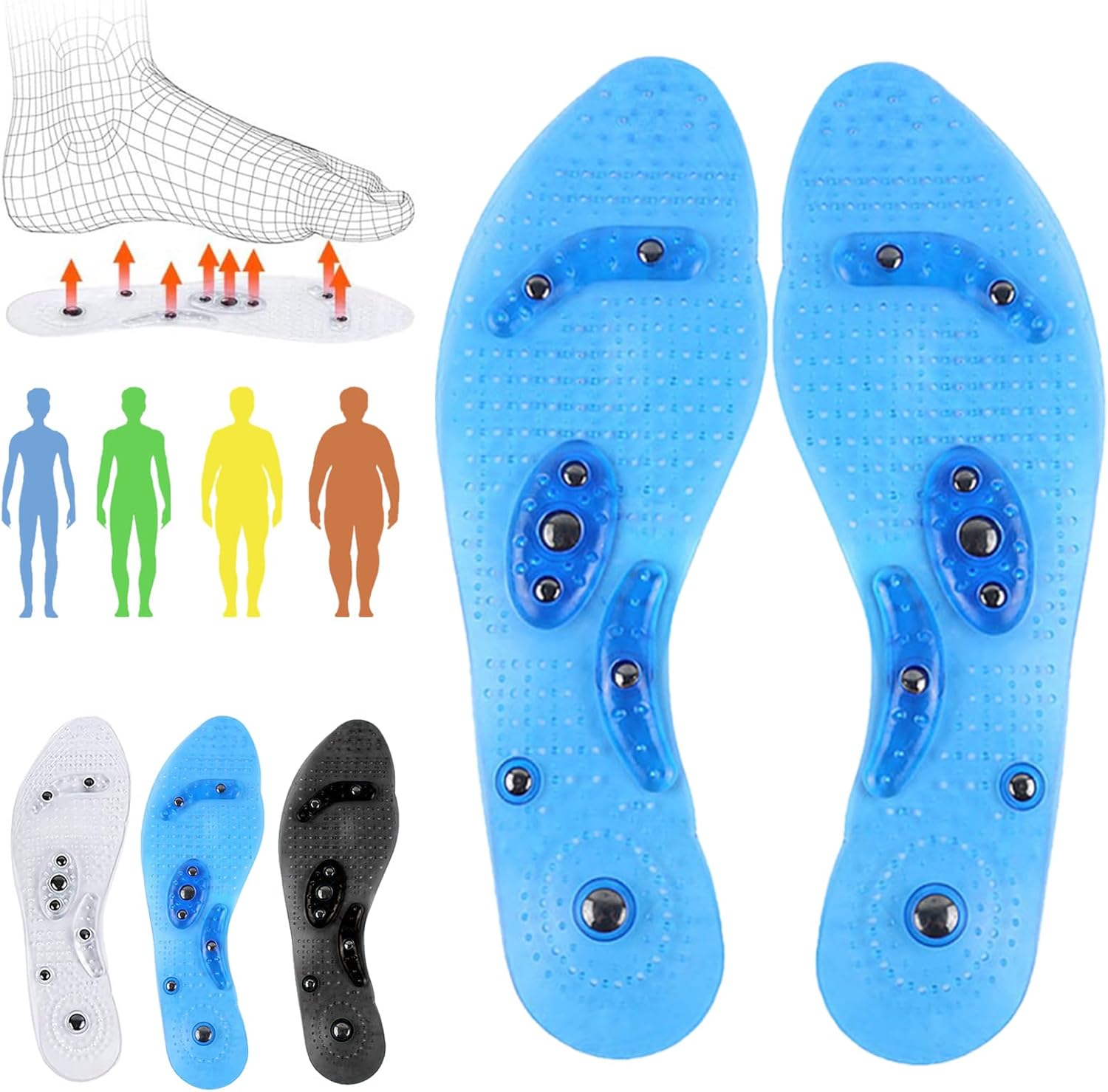 Stepsoothe Far Infrared Acupressure Insoles StepSoothe