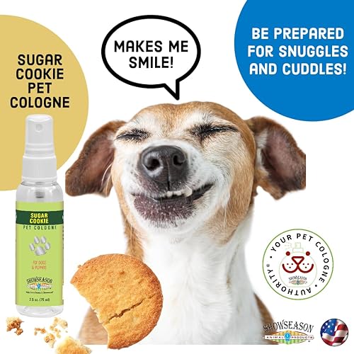 Miniatura 2 de Showseason Sugar Cookie - Colonia para mascotas de 2.5 onzas para perros, eliminador de olores de larga duración, sin crueldad, sin parabenos,