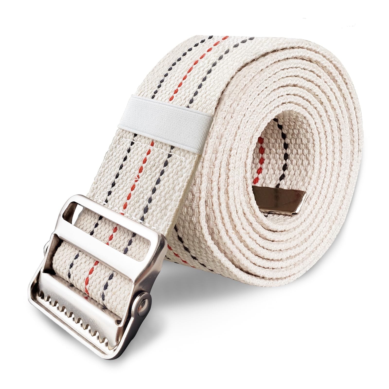 Aliseniors Gait Belt for Seniors 60" – Transfer Aid with Metal Buckle