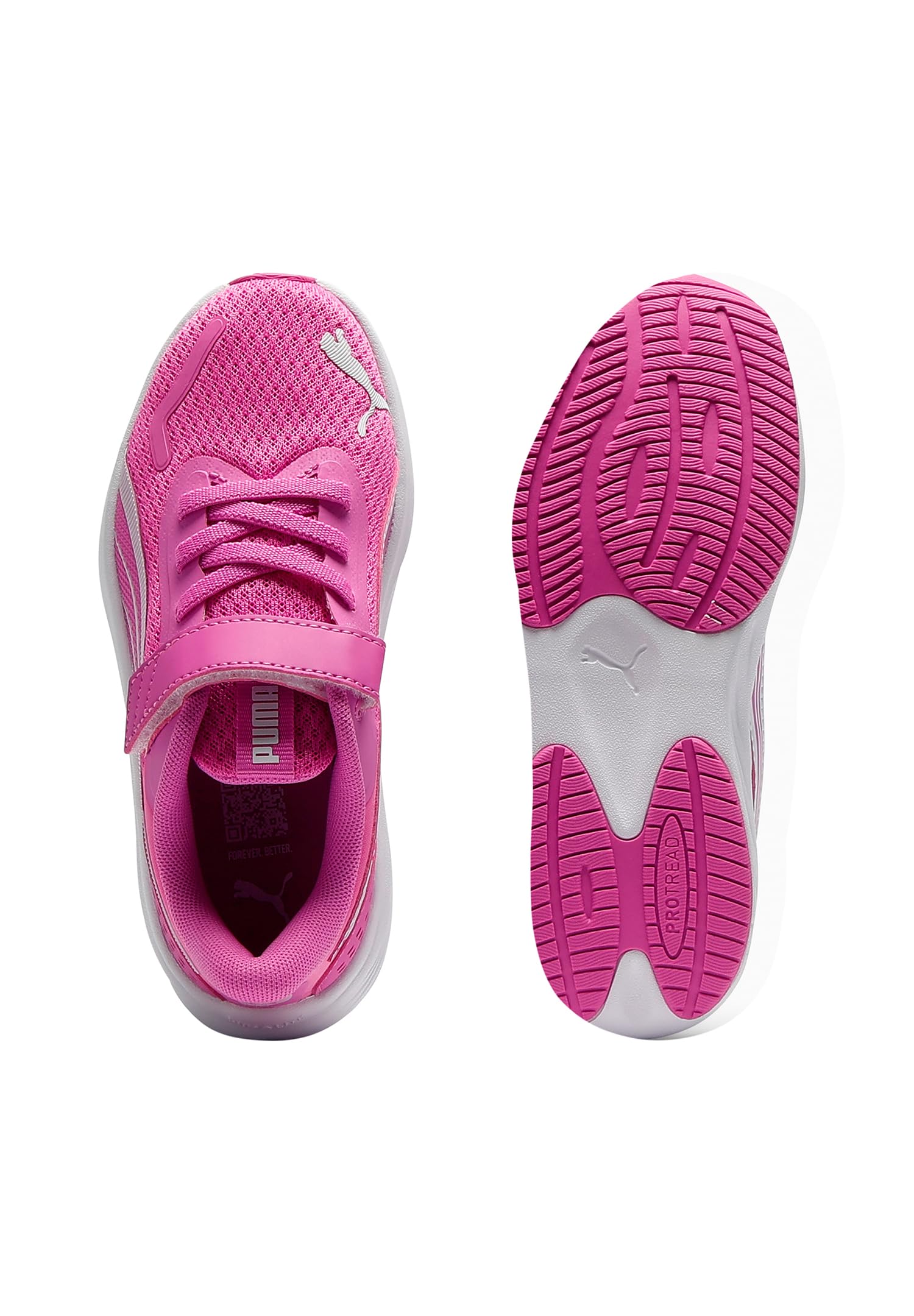 PUMA Pounce LITE AC+ PS Sneaker, Electric Orchid White, 1 UK dziecko, Elektryczna orchidea PUMA biała, 33 EU