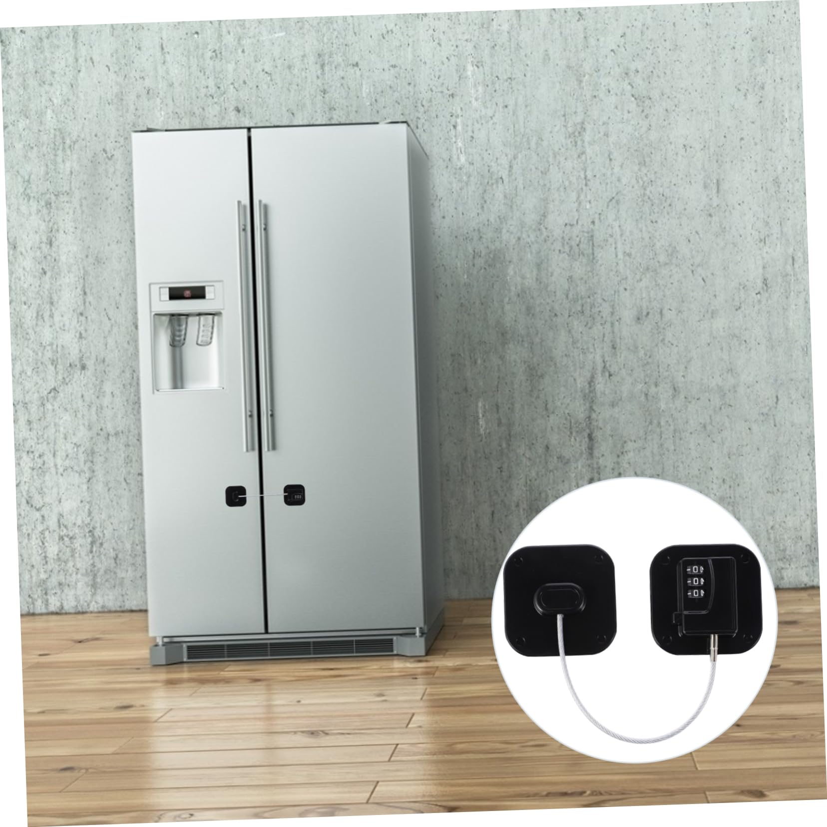 UKCOCO Serratura di Sicurezza per Frigorifero Password Digitale, Blocco Adesivo senza Fori per Mini Frigo e Cassetti, Protezione Ragazzo Ragazza per Congelatore e Armadio, Resistente
