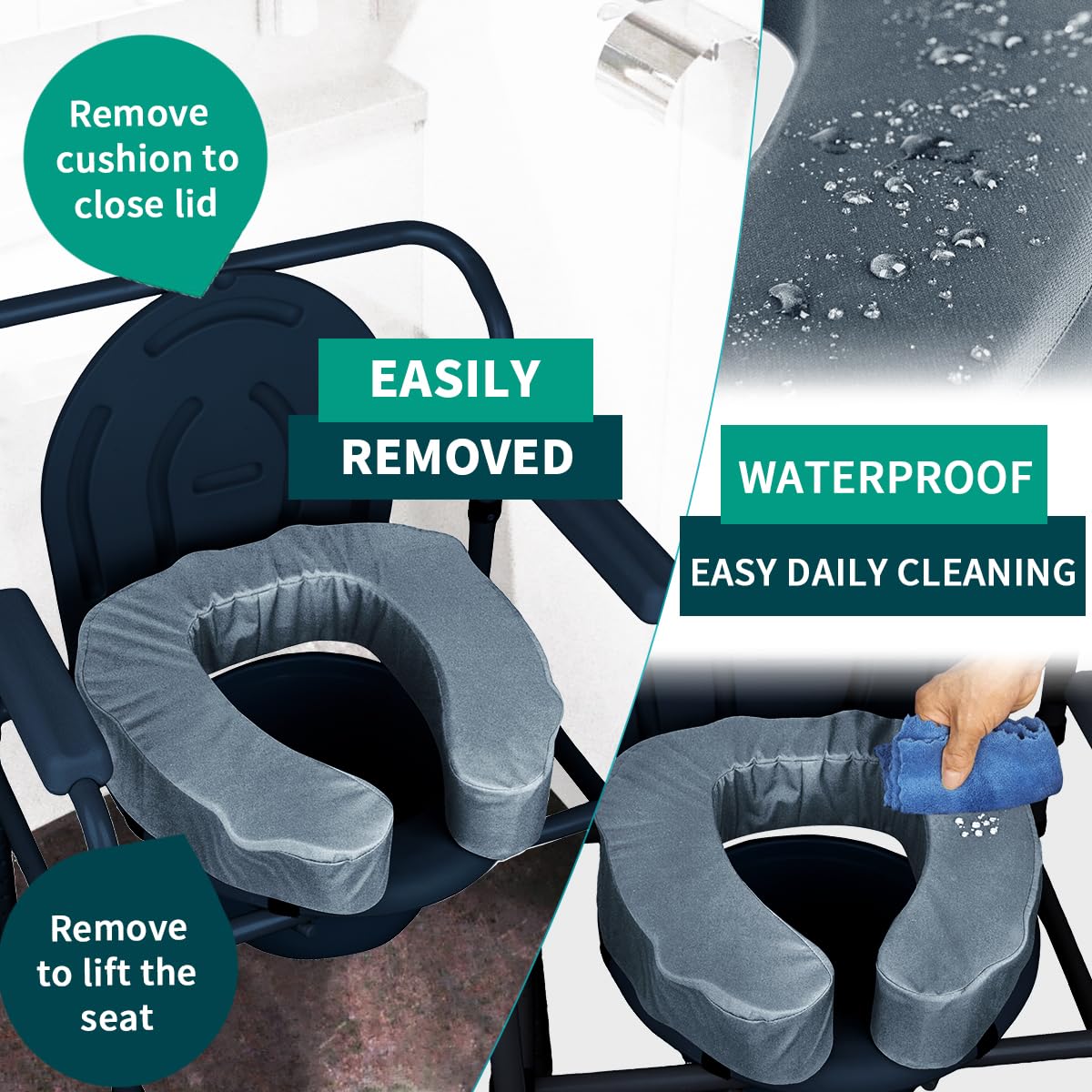 Raised Toilet Seat Cushion - Comfort & Support -3 Raised Toilet Seat Cushion - Comfort & Support -3