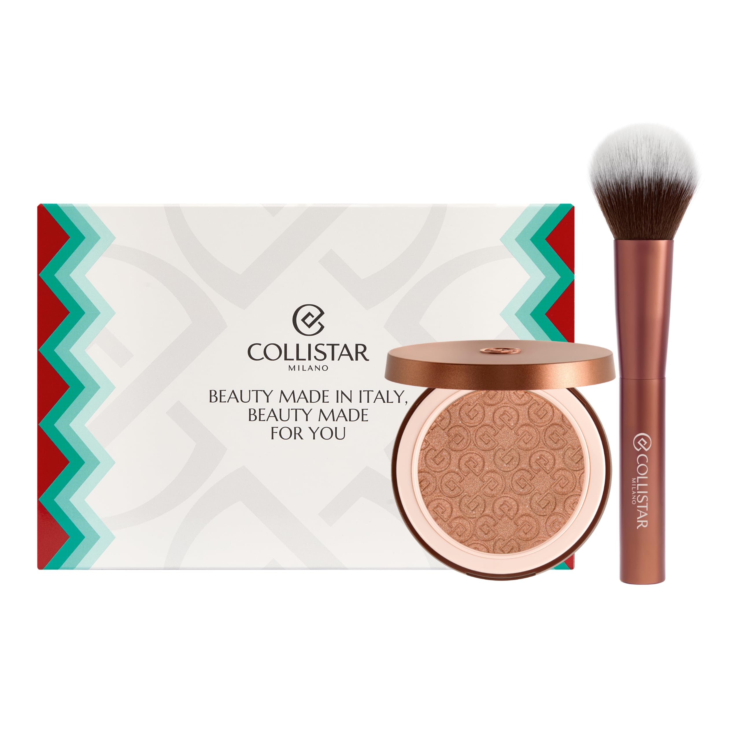 Collistar Cofanetto Regalo Donna Magica Terra Abbronzante 9 gr + Pennello Professionale, Terra Viso Compatta, Effetto Abbronzato Naturale, Finish Opaco, Lunga Durata