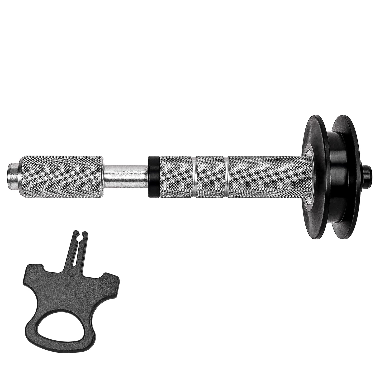 Dummy Hub Bike Chain Holder for Thru Axle Frames, Elastic Snap Fit with Dual POM Bearings, Fits 142–148mm Dropouts, Quick Installation Hub Cleaning Tool for Road & MTB