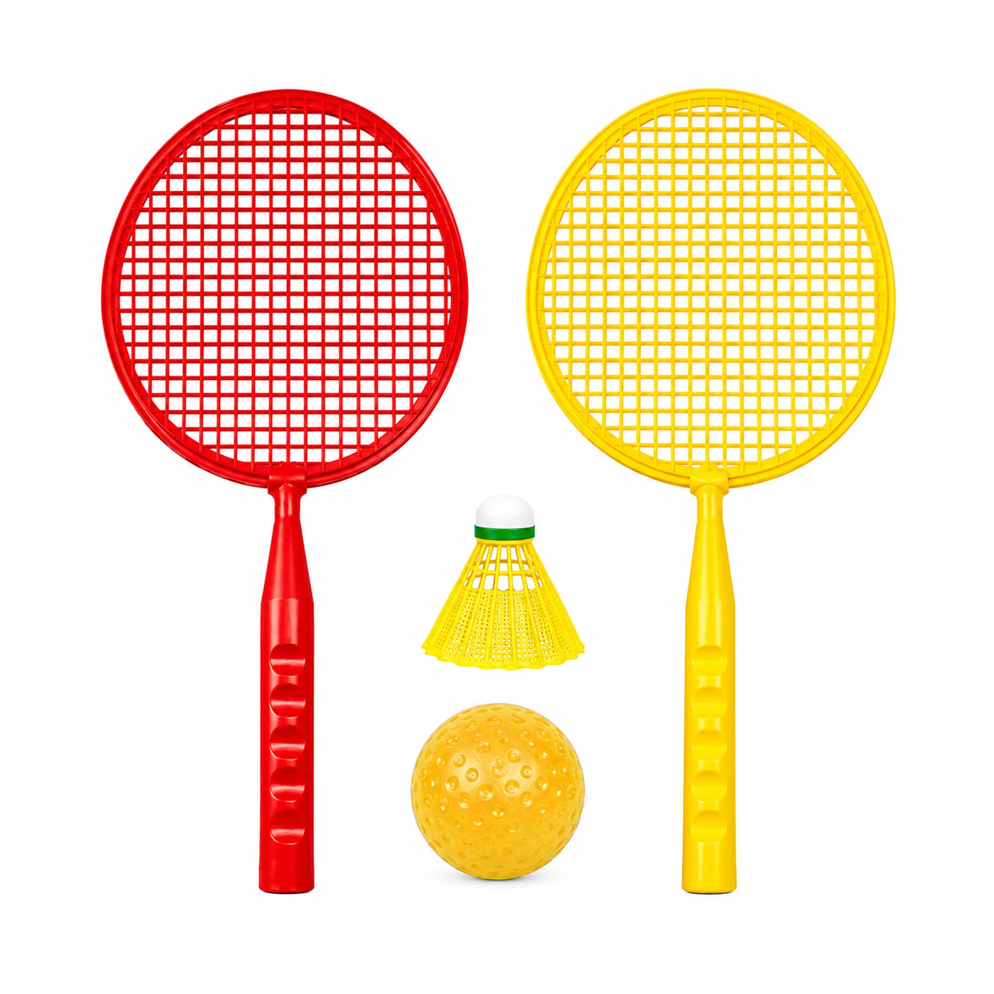 Toycube Kids Badminton Racket Set for Indoor & Outdoor Play | 2 Plastic Rackets, 1 Shuttlecock & 1 Ball | Lightweight & Durable Sports Toy for Boys & Girls | Family Fun Activity Game Set-image-22